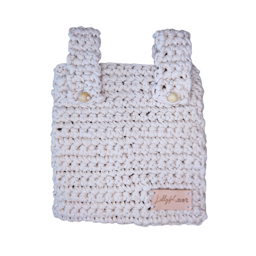 Crochet stroller pouch