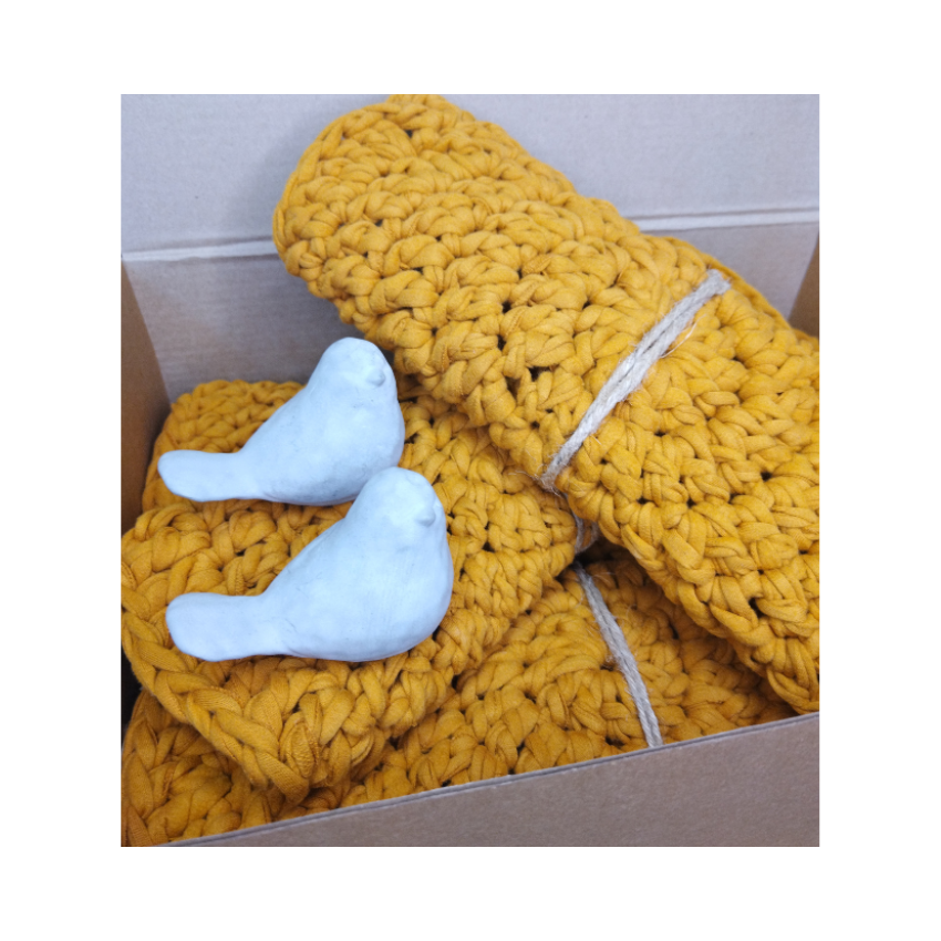 Crochet placemat gift box set