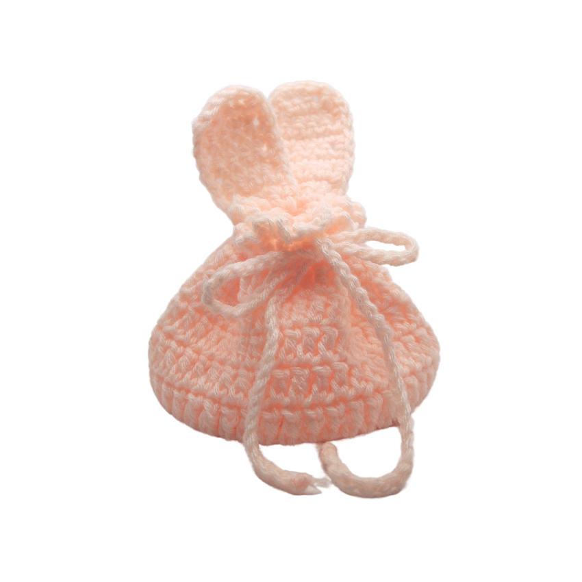 Crochet drawstring bag
