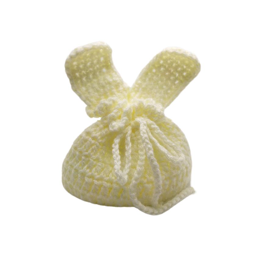 Crochet drawstring bag