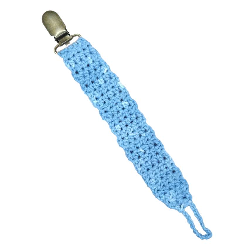Crochet pacifier clips