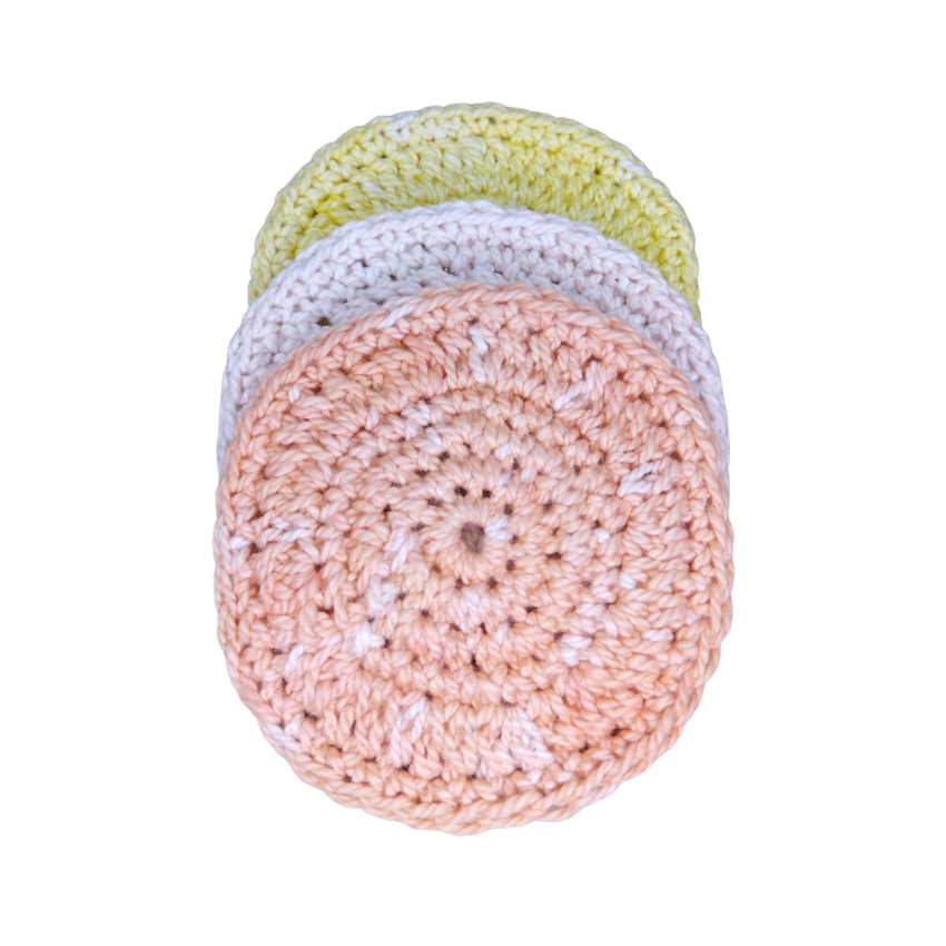 Crochet facial pads