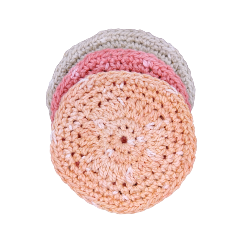 Crochet facial pads