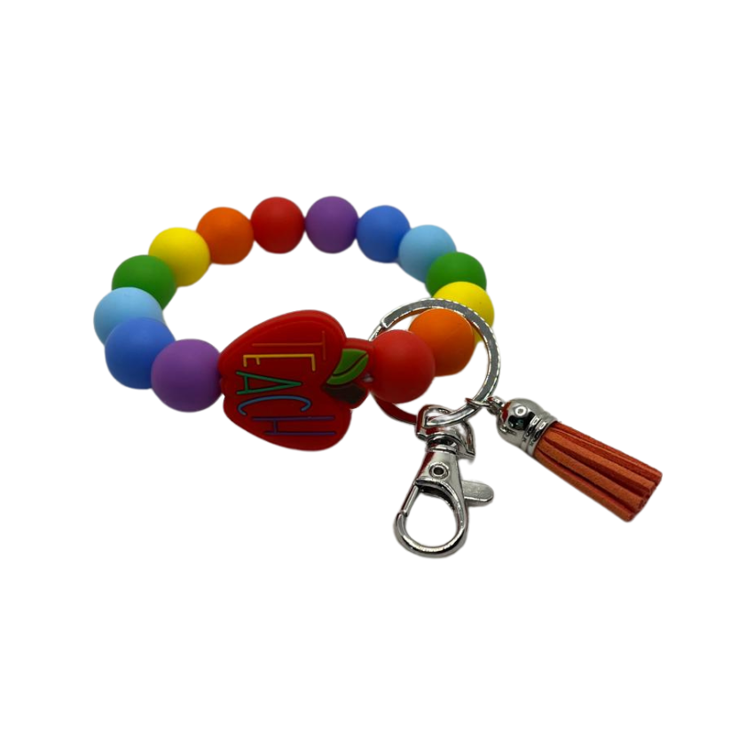 Silicone beads wristlet