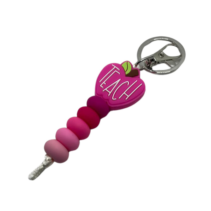 Silicone beads keychain