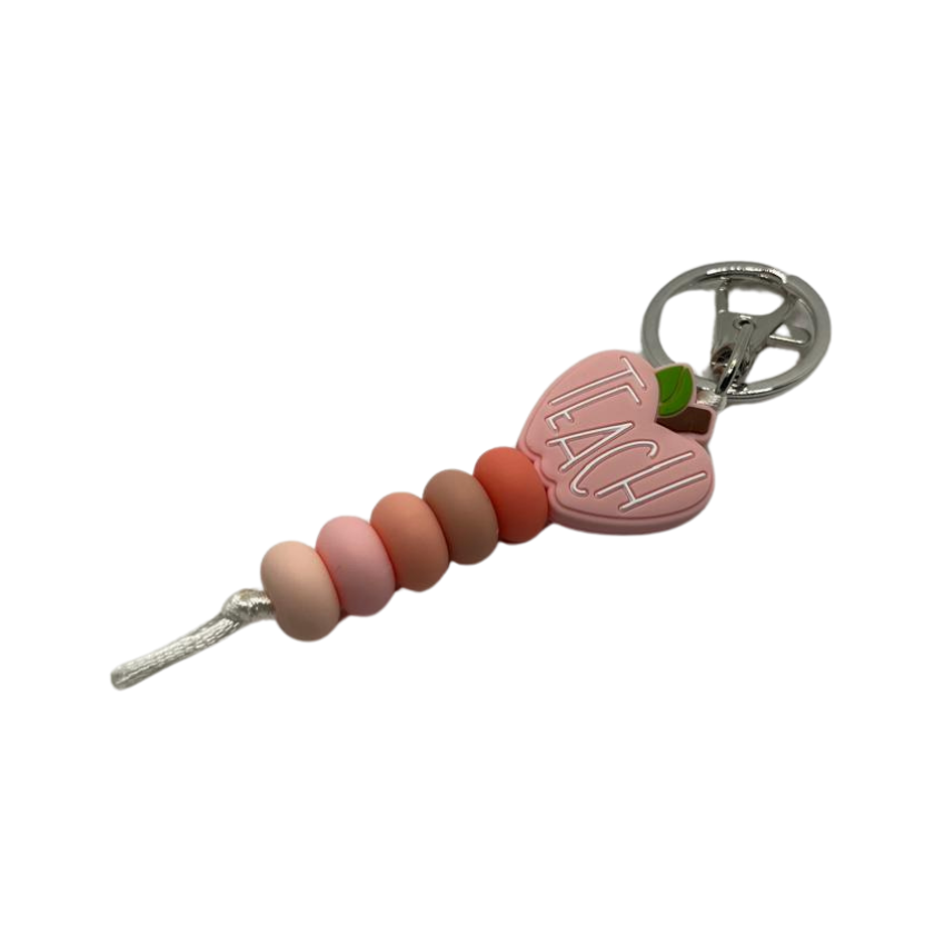 Silicone beads keychain