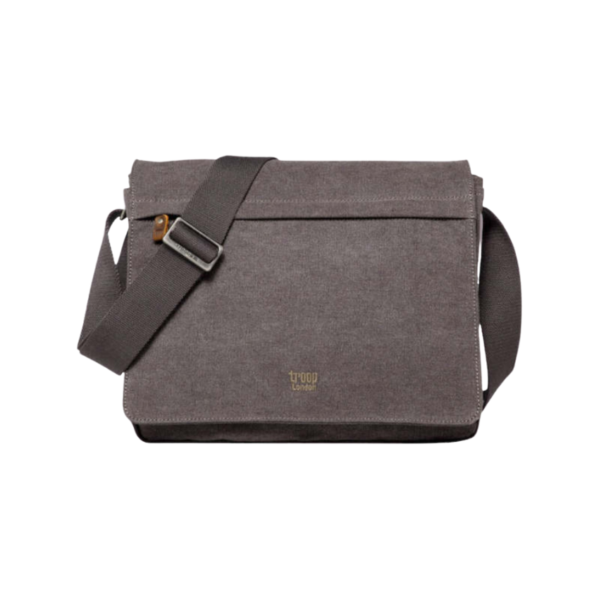 Troop London canvas laptop messenger bag