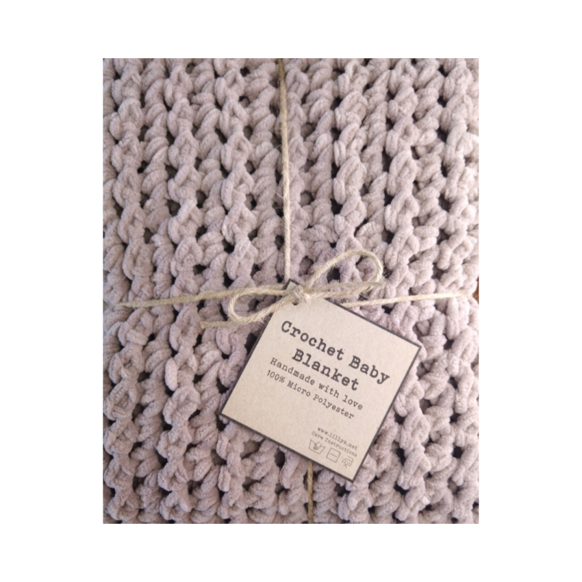 Tobacco brown baby blanket