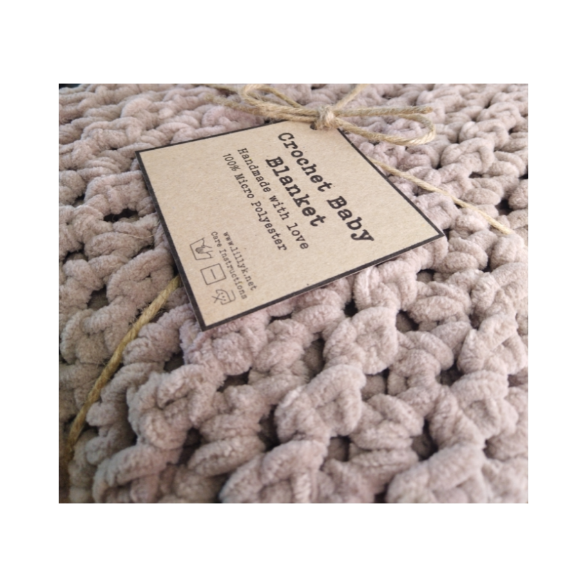 Tobacco brown baby blanket