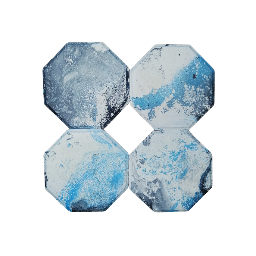 Cement Hydro Dipped Coasters