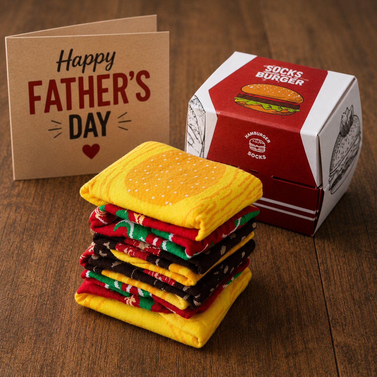 Dad Fuel Burger Socks
