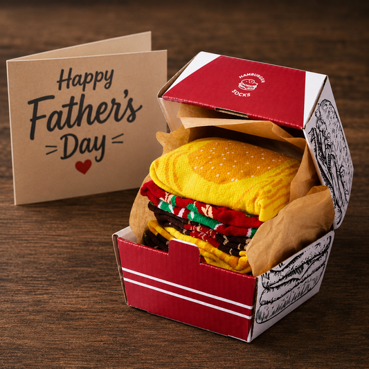 Dad Fuel Burger Socks