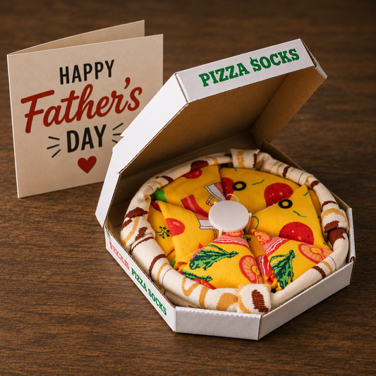Dad Fuel Pizza Socks