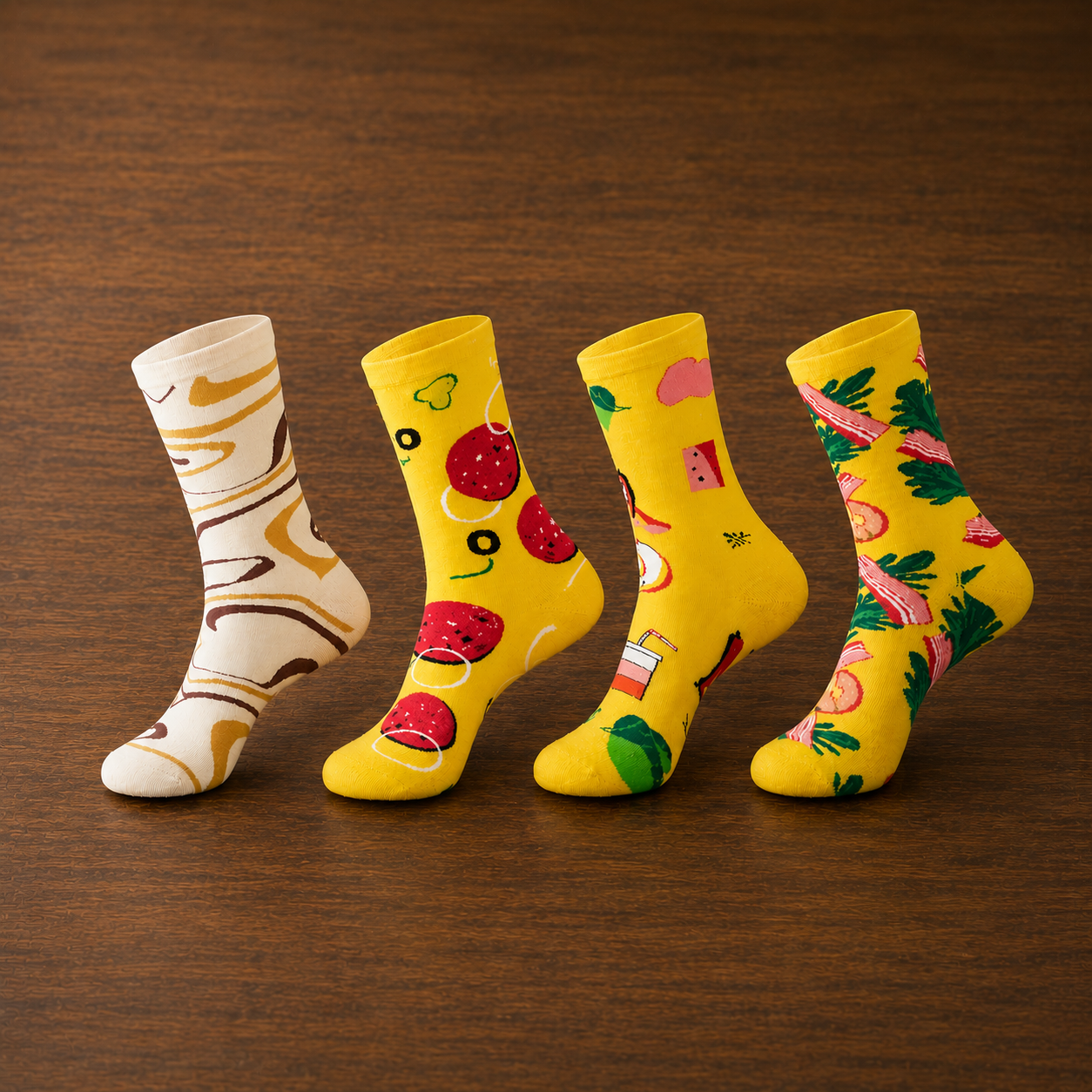 Dad Fuel Pizza Socks