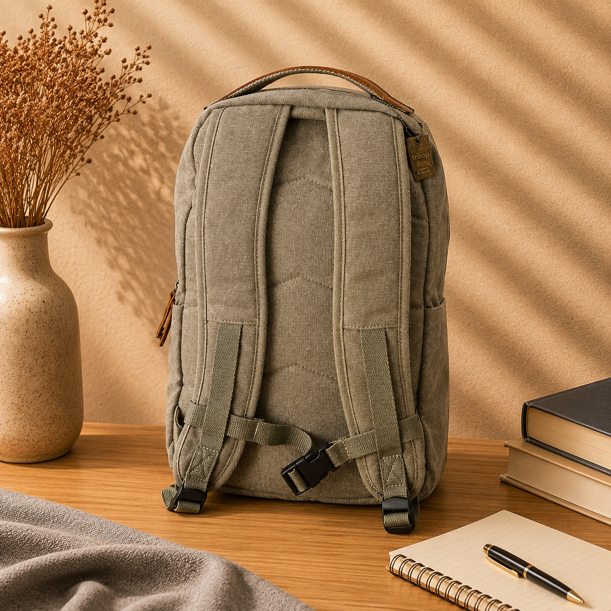 Troop London Utility Backpack With Bottom Pocket
