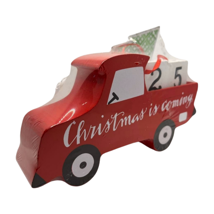 Wooden Christmas truck