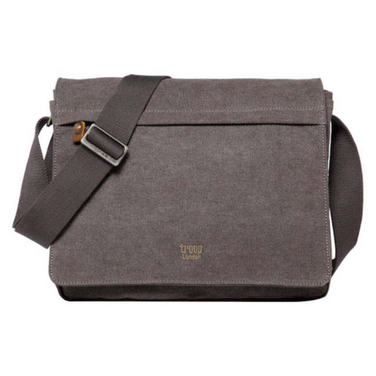 Troop London canvas laptop messenger bag