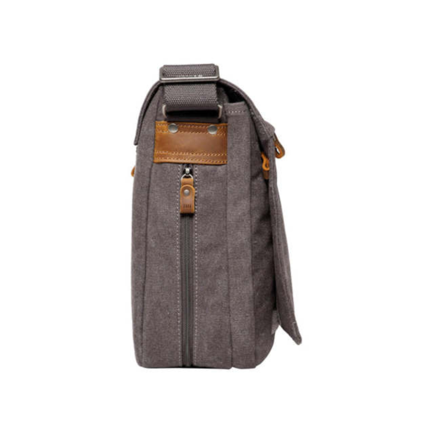 Troop London canvas laptop messenger bag