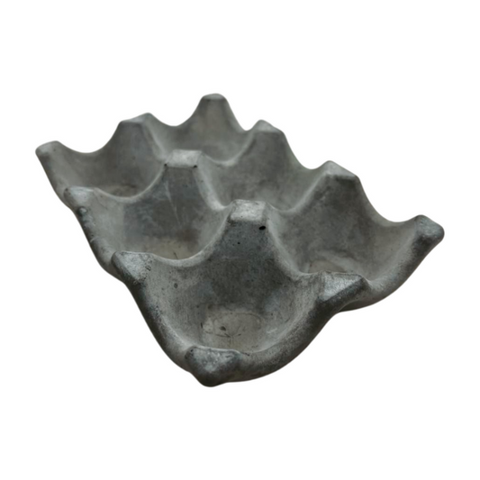 Cement decorative egg holder