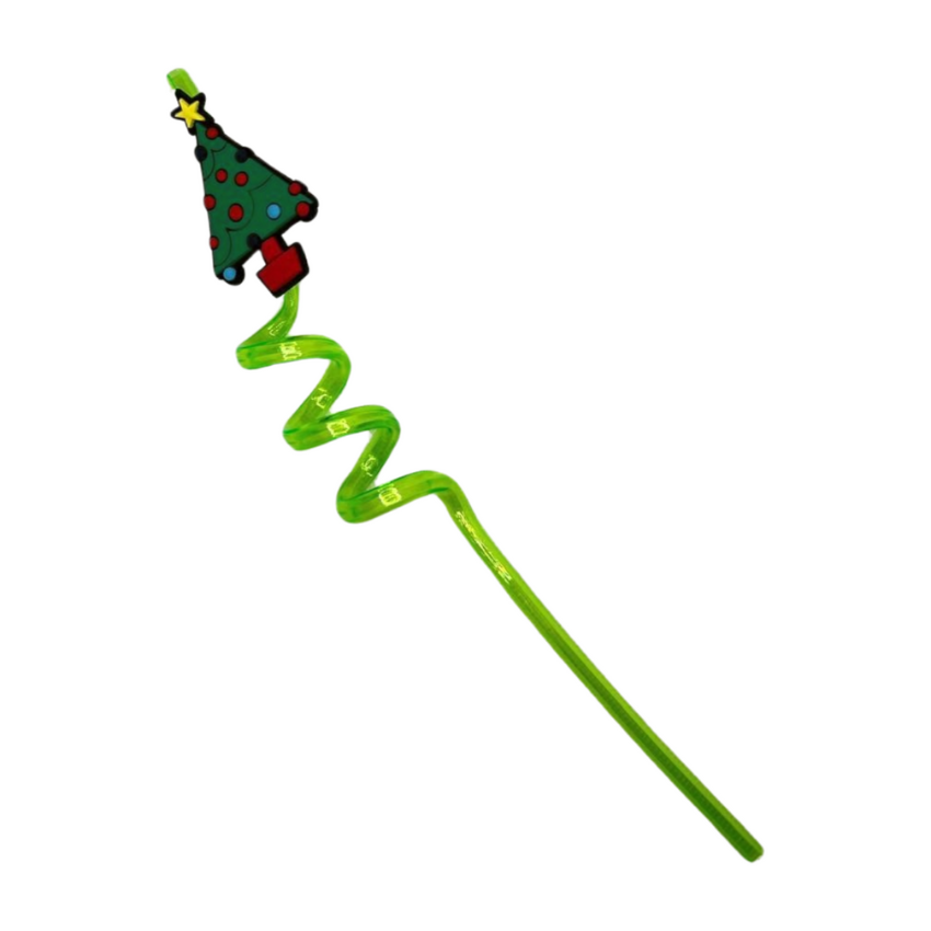 Christmas themed straws