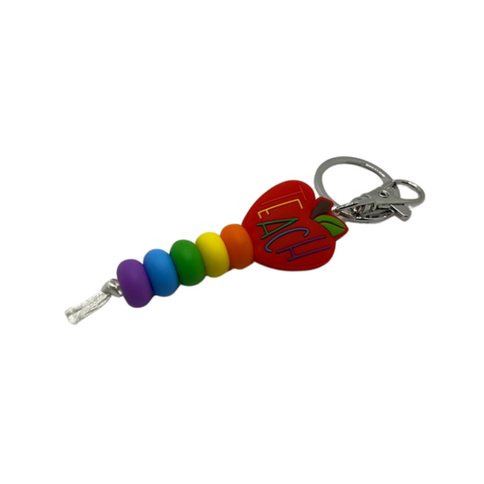 Silicone beads keychain