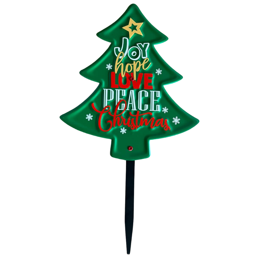 Christmas garden signs