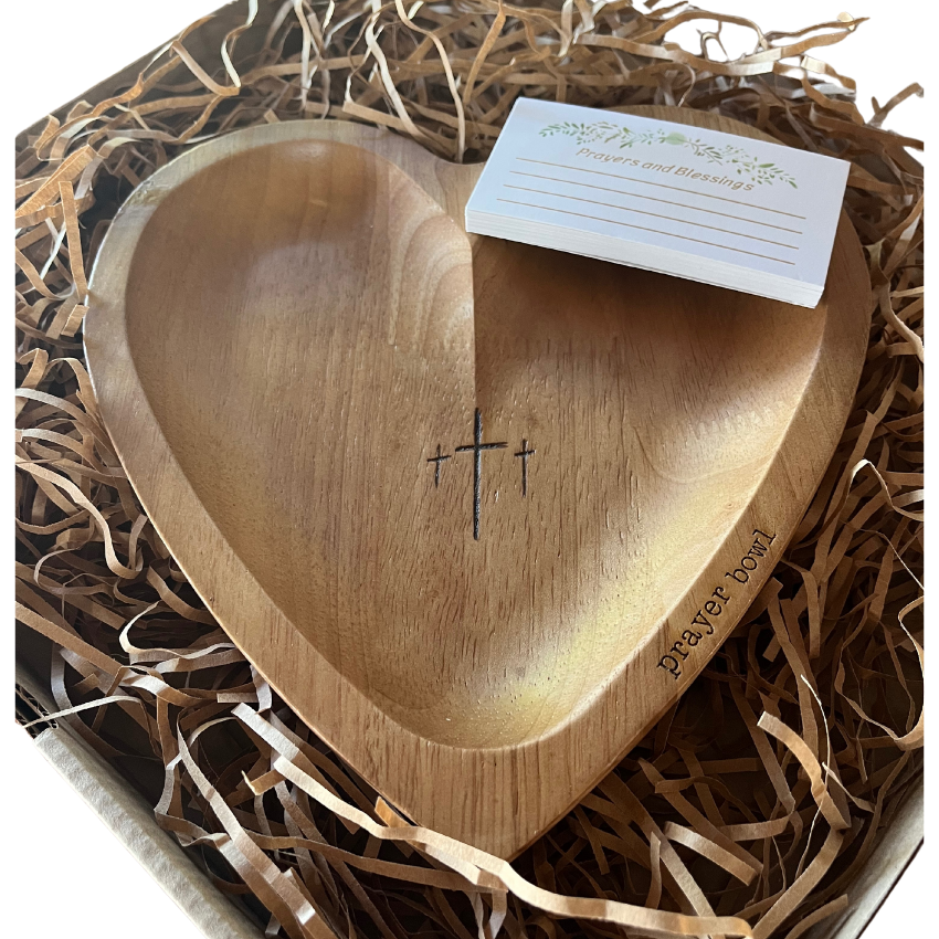 Heart shaped prayer bowl