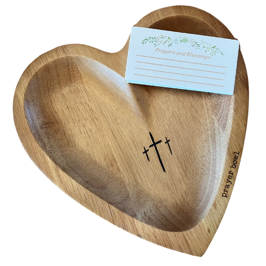 Heart shaped prayer bowl