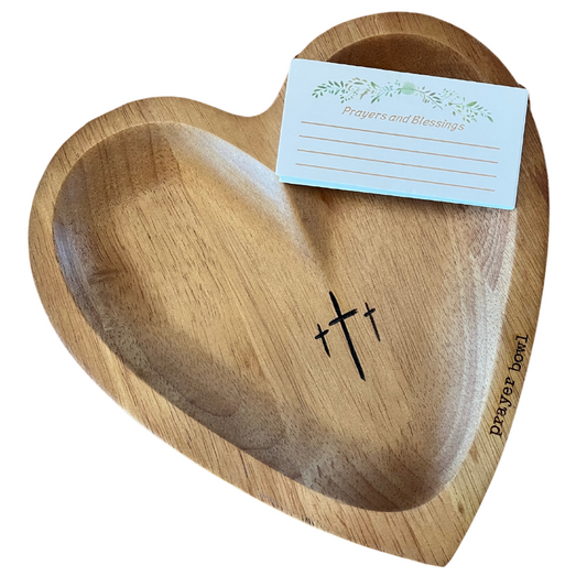 Heart shaped prayer bowl