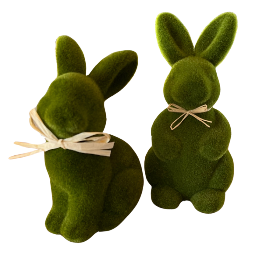 Fabric moss bunny