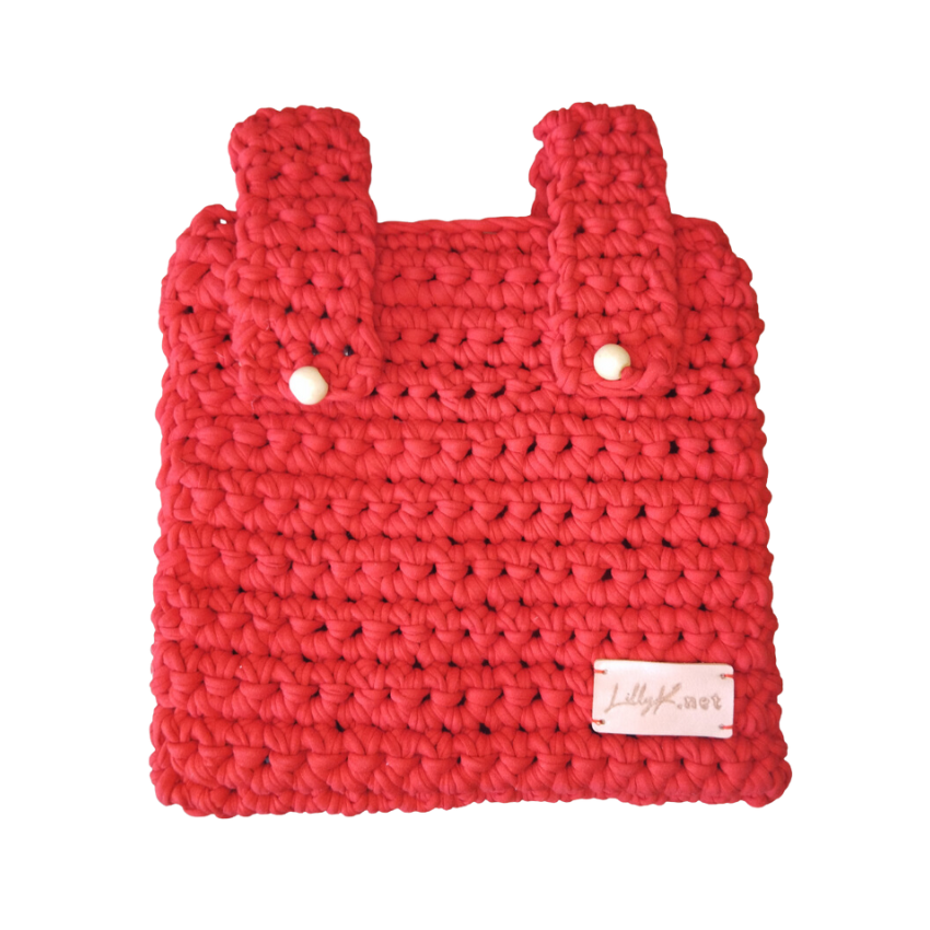 Crochet stroller pouch