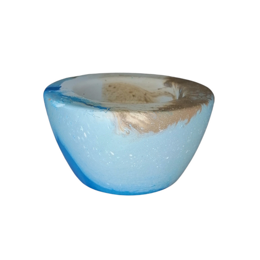 Cement Round Hydro Dipped Planter