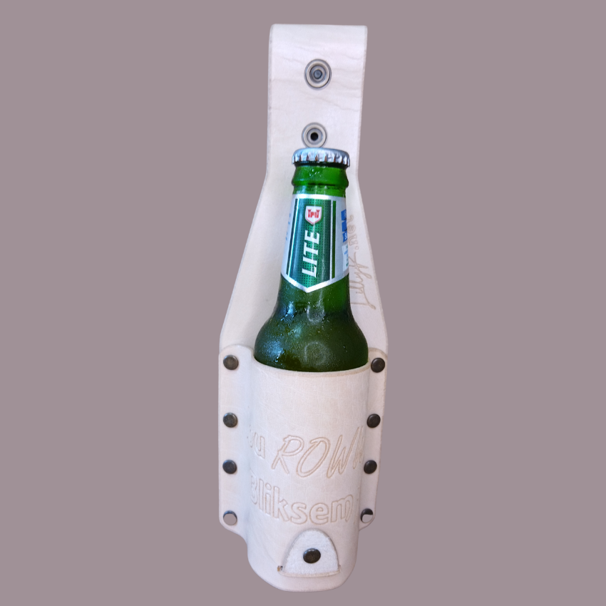 Genuine leather bottle holster - Jou ROWWE Bliksem